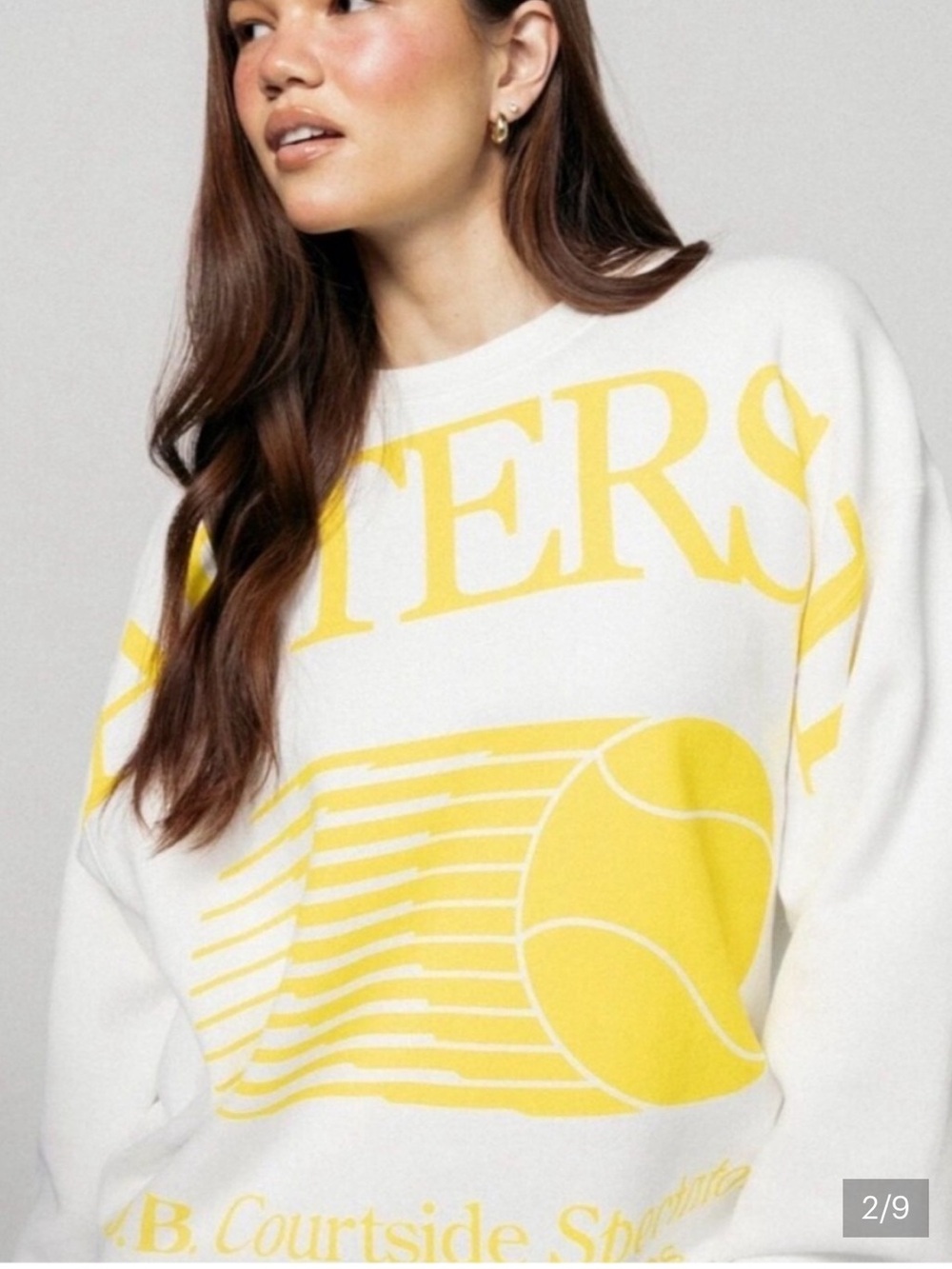 Dairy boy Masters 1k Crewneck Sweater in White/Yellow